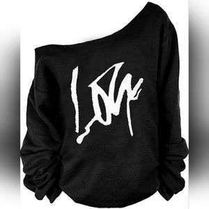 Off the Shoulder "LOVE" tee. Size 2XL.